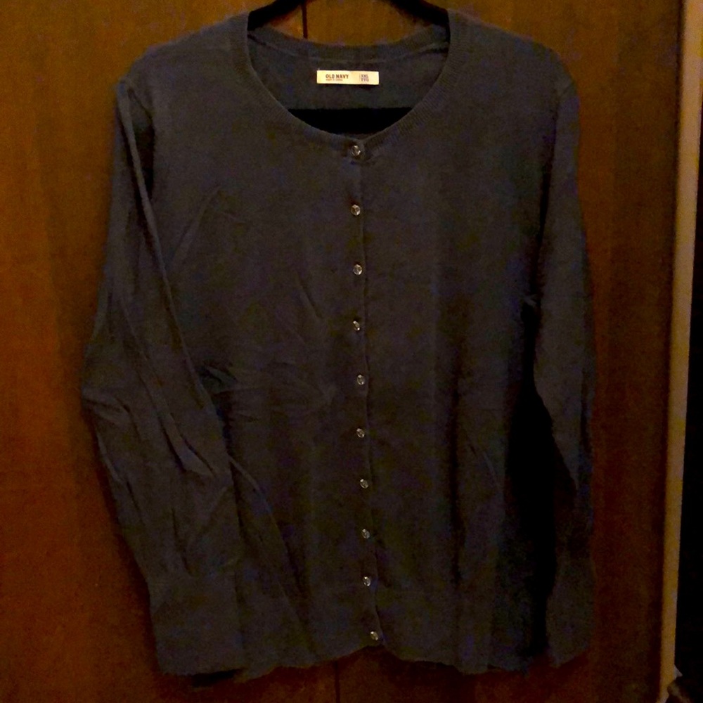 Old Navy Crystal Button Cardigan